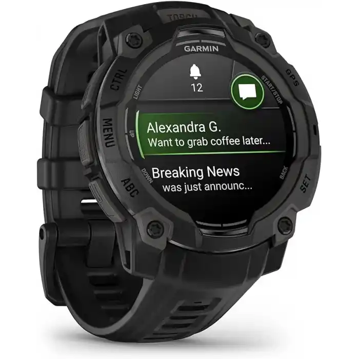 Garmin Instinct 3 45mm Amoled Siyah Akıllı Saat