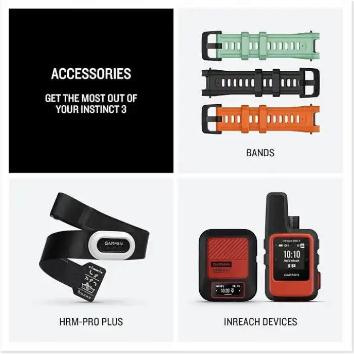 Garmin Instinct 3 45mm Amoled Siyah Akıllı Saat