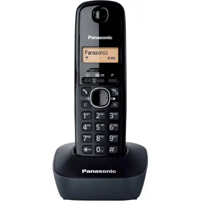 Panasonic KX TG1611 Dect Telefon-Siyah_Gri Dect Telefon, Siyah