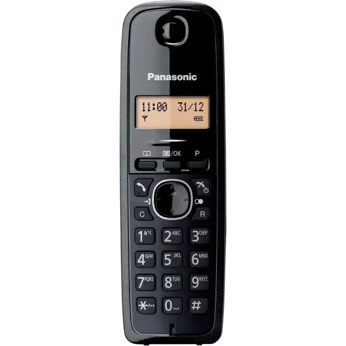 Panasonic KX TG1611 Dect Telefon-Siyah_Gri Dect Telefon, Siyah