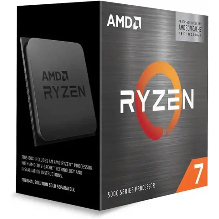 AMD Ryzen ™ 7 5800X3D Masaüstü İşlemci (8 çekirdekli/16 dişli, 96MB L3 önbellek, 4,5 GHze kadar maksimum artış)