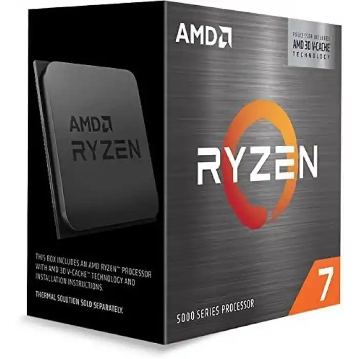 AMD Ryzen ™ 7 5800X3D Masaüstü İşlemci (8 çekirdekli/16 dişli, 96MB L3 önbellek, 4,5 GHze kadar maksimum artış)