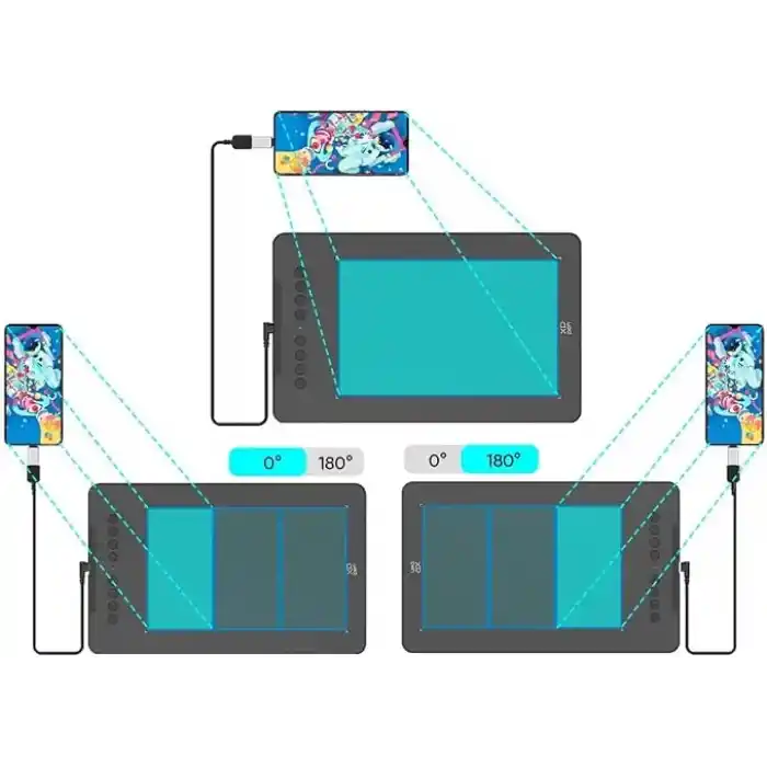 XP-Pen DECO01 V3 Grafik Tablet 16K 8 Kısayol Siyah