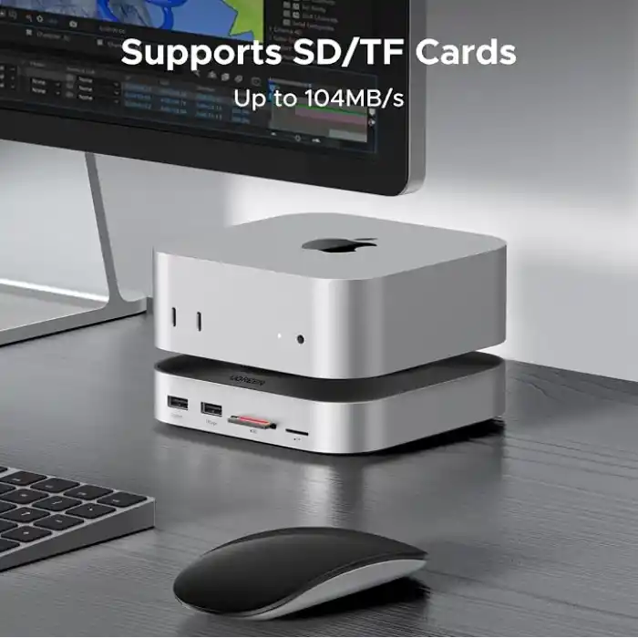 UGREEN 10G NVMe SSD Muhafazalı Mac Mini M6/M5 Pro/M4 Dock (8 TBa kadar)