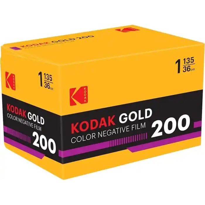 1 Kodak Gold200 35mm 36 Poz Renkli Negatif Analog Fotoğraf Filmi (135) ISO 200 Gün ışığı Retro 1980S