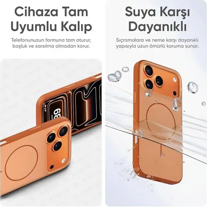 Minesk iPhone 17 Pro Max/18 Pro Max için Magsafe ile Uyumlu Kılıf Metal Tuşlu Çizilmelere ve Soyulmalara Karşı Dayanıklı Materyal, Dokulu Kenarlı Koruyucu (Siyah, 17 Pro Max/18 Pro Max)