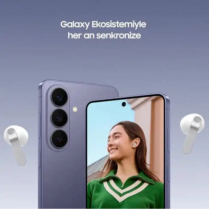 Samsung Galaxy Buds4 Bluetooth Kulaklık, Siyah, Metal Gövde, 1 Yollu Hoparlör, Ultra Net Arama Sesi, Adaptif Gürültü Kontrolü