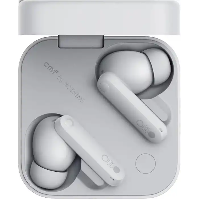 Nothing CMF by Nothing Buds Pro 2 – Kablosuz Kulaklık, HiFi Ses, 50 dB Akıllı Aktif Gürültü Azaltma, 6 HD Mikrofon ve Uzay Ses Efekti - Açık Gri
