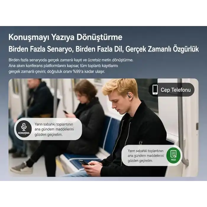 AI Çeviri Kulaklığı, 164 Dil Anlık Çeviri, Bluetooth 5.4 Açık Kulak Kablosuz Kulaklık, ENC Gürültü Azaltma, 20 Saat+ Pil Ömrü, Android ve iPhone Uyumlu (siyah)