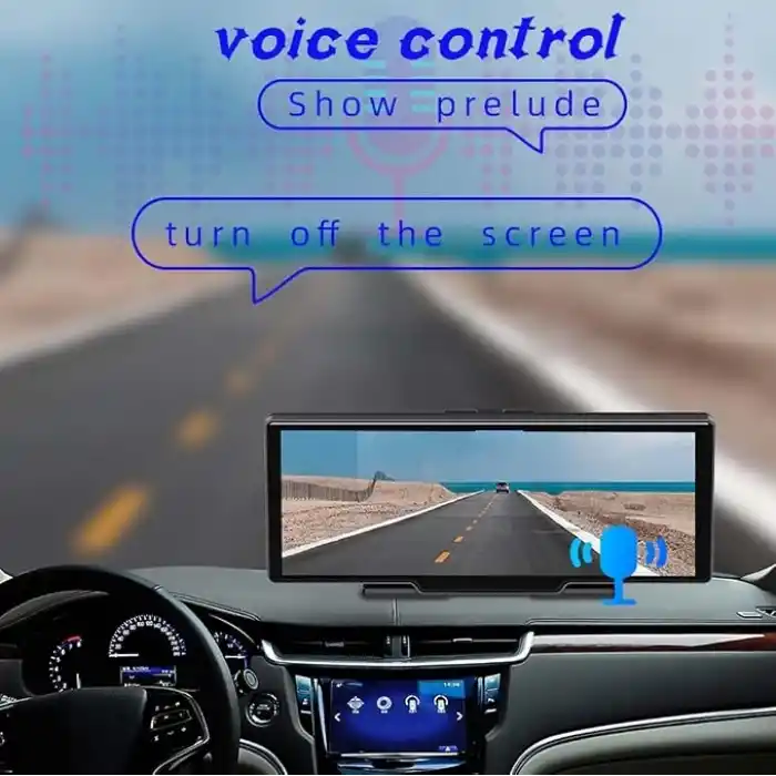 10 Süper HD IPS Dokunmatik Ekran Akıllı Ekran Araba Stereo Ön Kaydedici Dahili 12V-24V Kamyon Van Kablosuz Carplay Android Otomatik Bluetooth 5.0 Handsfree AHD Kamera