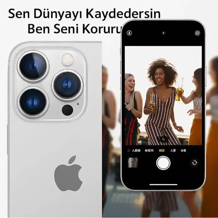 URUCHI Premium Safir Kamera Lens Koruyucu iPhone 17 Pro / 17 Pro Max, Havacılık Sınıfı Alüminyum Çerçeve, Ultra HD Netlik, Çizilmeye Karşı Üstün Koruma (Deep Blue, iPhone 17 Pro / 17 Pro Max)