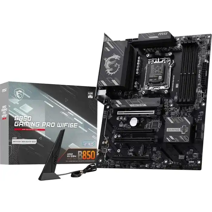 MSI MB B850 GAMING PRO WIFI6E AM5 DDR5 8200MHZ(OC) DP 1X HDMI 2x M.2 4x PCI-E x16 USB 10Gbs 2,5G LAN WI-FI 6E ATX