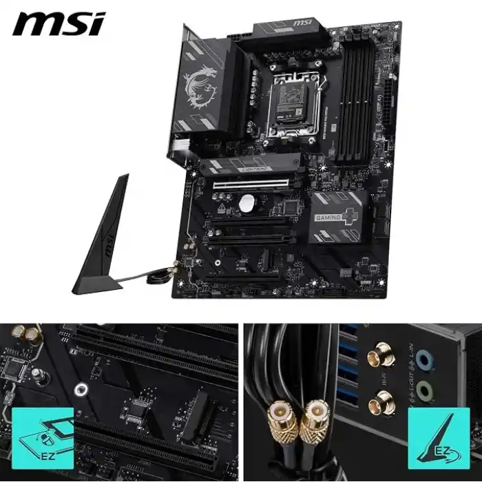 MSI MB B850 GAMING PRO WIFI6E AM5 DDR5 8200MHZ(OC) DP 1X HDMI 2x M.2 4x PCI-E x16 USB 10Gbs 2,5G LAN WI-FI 6E ATX