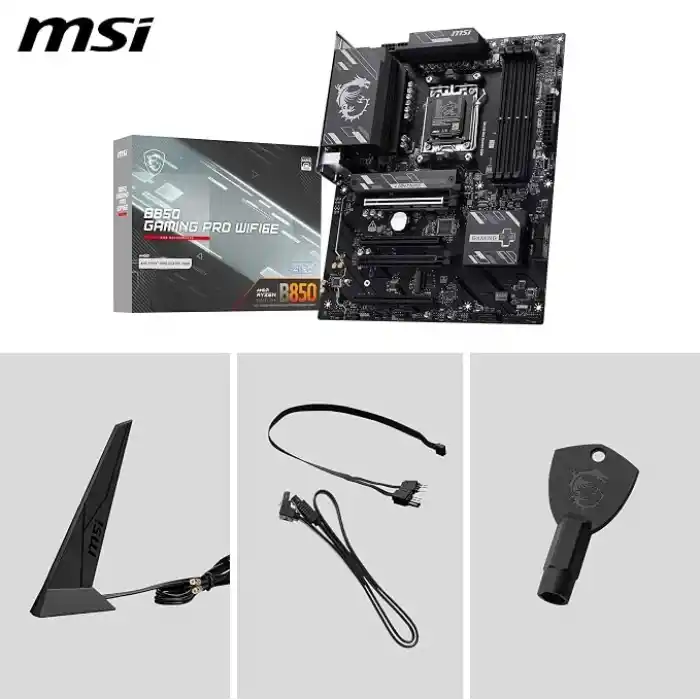 MSI MB B850 GAMING PRO WIFI6E AM5 DDR5 8200MHZ(OC) DP 1X HDMI 2x M.2 4x PCI-E x16 USB 10Gbs 2,5G LAN WI-FI 6E ATX