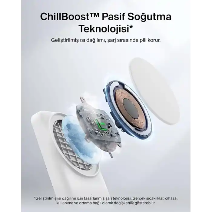 Belkin UltraCharge 3’ü 1 Arada Qi2 Manyetik Kablosuz Şarj 25 W, Beyaz