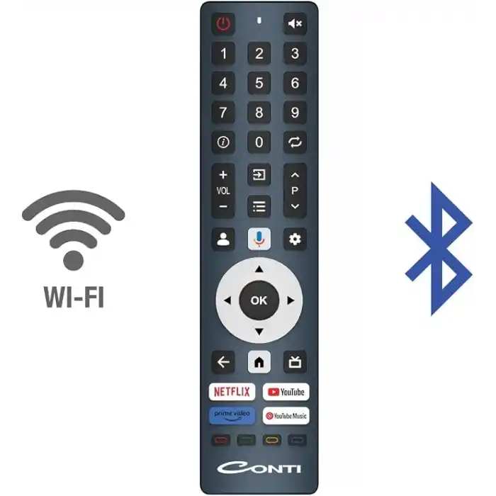Conti 43 İnç Full HD Android TV (CT43AN300F) Dolby Atmos Vision, HDR, Çerçevesiz, Dahili Uydu Alıcı, Wi-Fi, Bluetooth, Chromecast Built-in, 2x HDMI, Smart TV