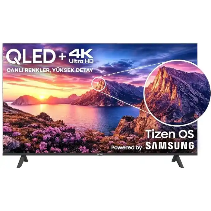 Sunny 55 SN55QUPRL-T08I Milano 139 Ekran 4K Ultra HD Smart QLED TV - Samsung Tizen OS 8.0 Siyah