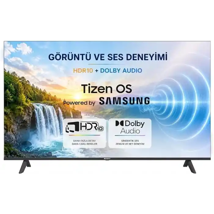 Sunny 55 SN55QUPRL-T08I Milano 139 Ekran 4K Ultra HD Smart QLED TV - Samsung Tizen OS 8.0 Siyah