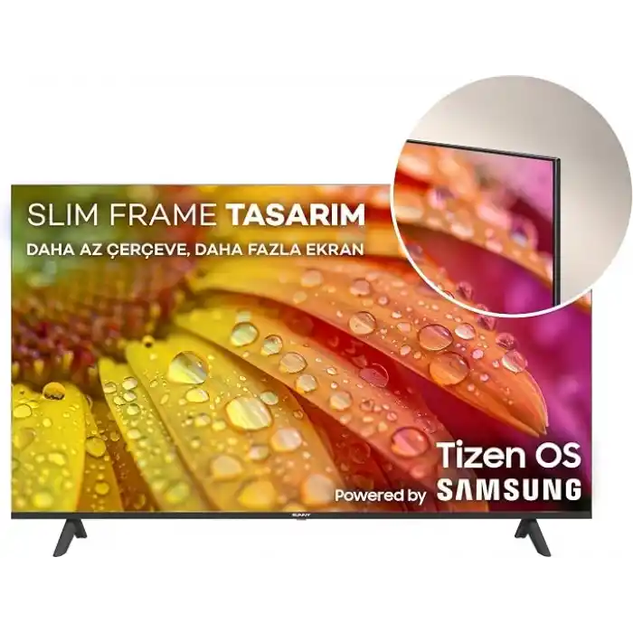 Sunny 55 SN55QUPRL-T08I Milano 139 Ekran 4K Ultra HD Smart QLED TV - Samsung Tizen OS 8.0 Siyah