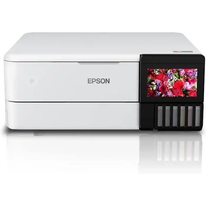 Epson L8160 Tanklı Mürekkep Püskürtmeli Fotoğraf Yazıcı, Tarayıcı, Fotokopi 5760 X 1440 DPI, Beyaz, 403‎ x 369 x 162 mm