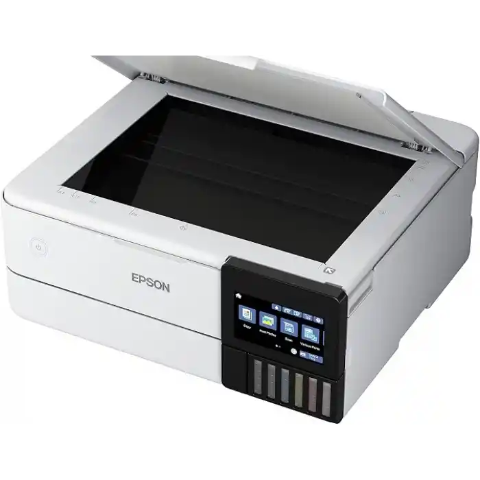 Epson L8160 Tanklı Mürekkep Püskürtmeli Fotoğraf Yazıcı, Tarayıcı, Fotokopi 5760 X 1440 DPI, Beyaz, 403‎ x 369 x 162 mm