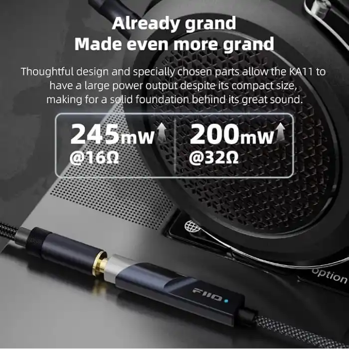FIIO KA11 Ultra Kompakt Kulaklık Amplifikatörlü Taşınabilir DAC/Tip C)