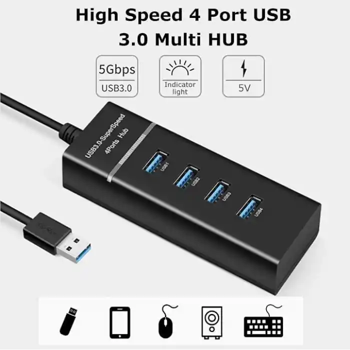 Alfais 4360 4 Port Usb 3.0 Hub Switch Çoklayıcı Çoğaltıcı Adaptör
