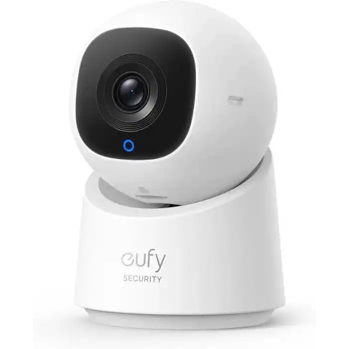 Anker eufy Security Indoor Kamera C220, 2K Netlik, 360° Yatay Görünümle, Yapay Zeka İzleme ve Hareket Algılama, İki Yönlü Ses, Anker Türkiye Garantili