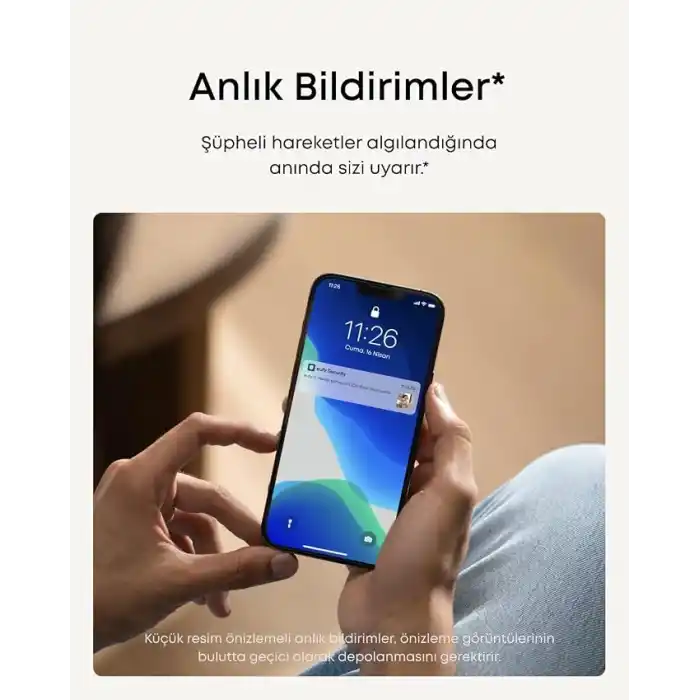 Anker eufy Security Indoor Kamera C220, 2K Netlik, 360° Yatay Görünümle, Yapay Zeka İzleme ve Hareket Algılama, İki Yönlü Ses, Anker Türkiye Garantili