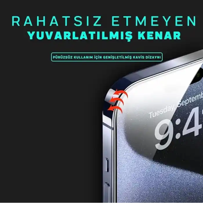 KlasseGear X-Gorilla iPhone 16 Pro / 17 Ekran Koruyucu Cam, 9H Kırılmaz Çizilmez Tam Kaplama, Hizalama Aparatlı Tozsuz Uygulama (Şeffaf & Hayalet Seçenekleri)