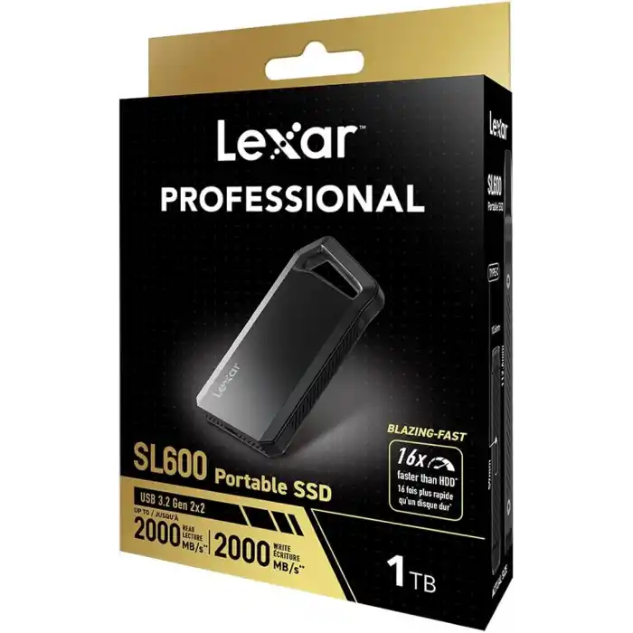 Lexar 1TB SL 600 portable SSD 2000 mb/sn