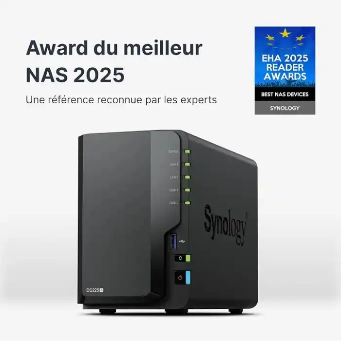 Synology 2-Bay NAS DS225+ (Disksiz)