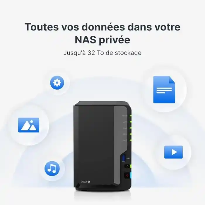 Synology 2-Bay NAS DS225+ (Disksiz)