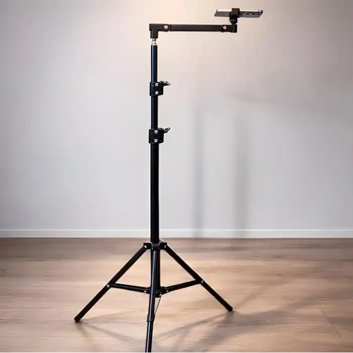 Coverzone Profesyonel 190cm Ayarlanabilir Alüminyum Çekim Tripod Stand – 77-190 cm Yükseklik, 2 Eklemli Telefon Tutucu, Dikey Yatay Çekim Uyumlu, Canlı Yayın ve İçerik Üretim Standı, HO70, Siyah