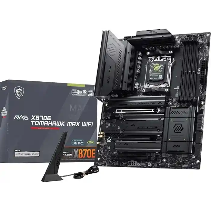 MSI MB MAG X870E TOMAHAWK MAX WIFI AM5 DDR5 8400MHZ(OC) USB4 4x M.2 HDMI 2x Type-C DP 5G LAN WIFI 7 RGB ATX