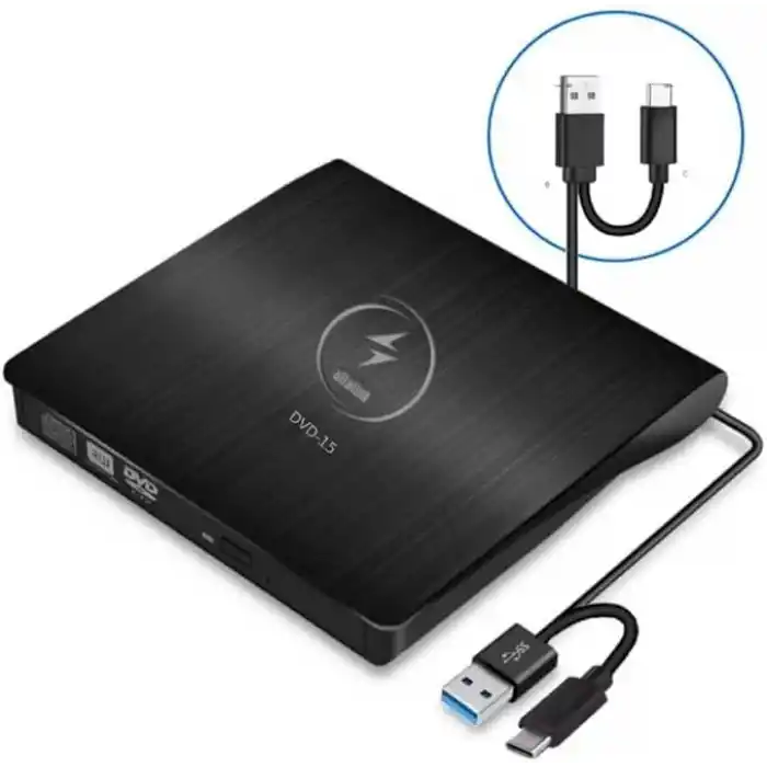Harici Dvd Rw External Taşınabilir Ultra İnce USB 3.0 Cd Dvd Yazıcı Okuyucu