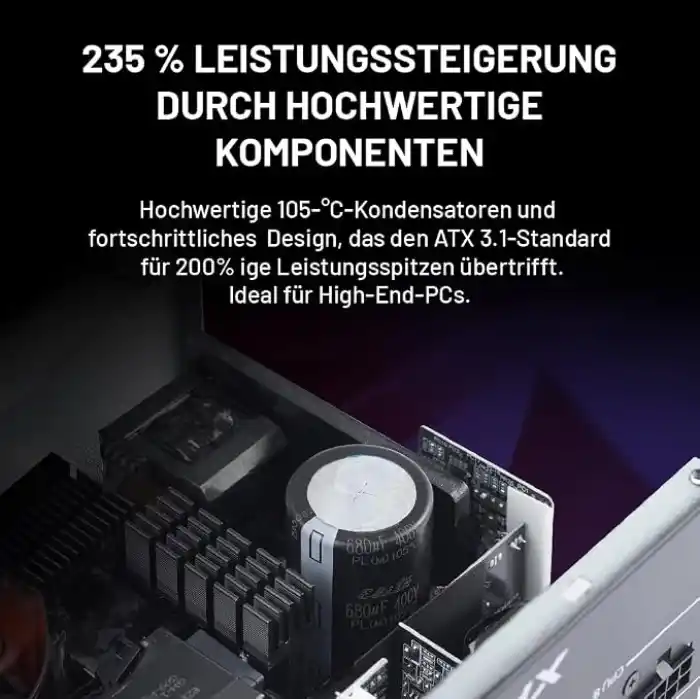 XPG Core Reactor II VE 850G-BKCEU 850W 80+ Gold 120mm Gaming Full Modüler Power Supply (COREREACTORIIVE850G-BKCEU)