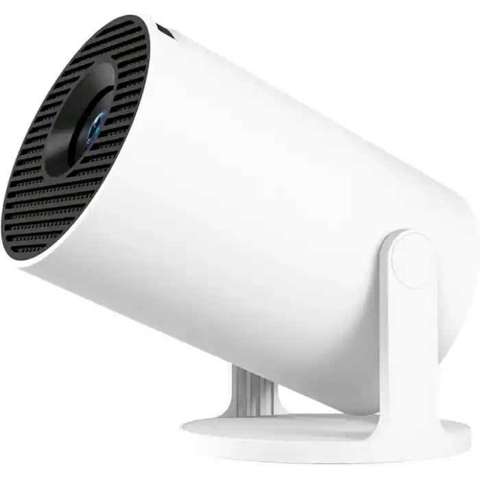HY300Pro+ Android 14 Projektör, 720P Çözünürlük, 170 ANSI Lümen, Wi-Fi 6, Bluetooth 5.4, 4K Destekli, Otomatik Düzeltme, 30-130 inç Görüntü, Beyaz