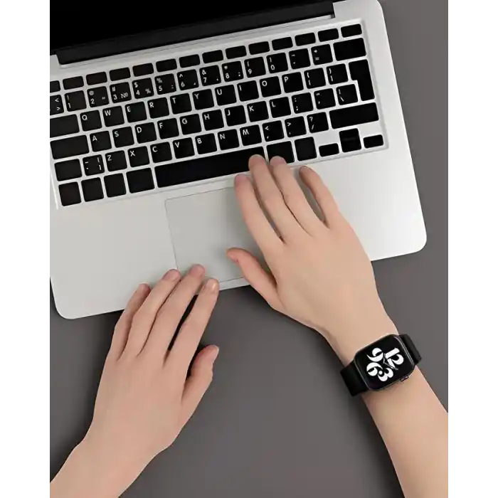 Minesk Apple Watch için Uyumlu Bilek Kalınlığına Göre Ayarlanabilir Yumuşak Kumaşlı ve İnce Görünümlü Dayanıklı Sık Dokuma Kumaş Kordon