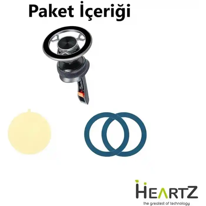 HAVALANDIRMA KANCALI, AYARLI KİLİTLENEBİLİR ÇOK GÜÇLÜ MIKNATISLI ARAÇ TELEFON TUTUCUSU (MAGSAFE İLE UYUMLU MAGNETİC KANCALI ARAÇ TELEFON TUTUCU 041)