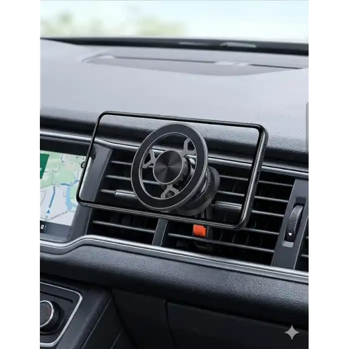 HAVALANDIRMA KANCALI, AYARLI KİLİTLENEBİLİR ÇOK GÜÇLÜ MIKNATISLI ARAÇ TELEFON TUTUCUSU (MAGSAFE İLE UYUMLU MAGNETİC KANCALI ARAÇ TELEFON TUTUCU 041)