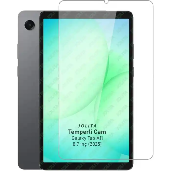 Jolita Samsung Galaxy Tab A11 8.7 inç Uyumlu Temperli Ekran Koruyucu Kırılmaz Cam X133 X135 X137 2025