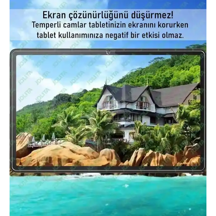 Jolita Samsung Galaxy Tab A11 8.7 inç Uyumlu Temperli Ekran Koruyucu Kırılmaz Cam X133 X135 X137 2025