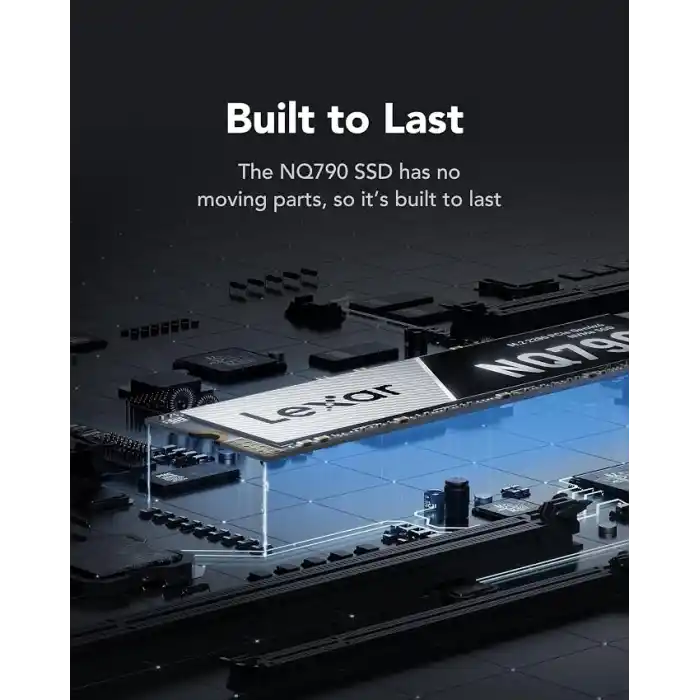 Lexar NQ790 1 TB, M.2 2280 PCIe Gen4x4 NVMe 1.4 Dahili, 7.000 MB/sye Kadar Okuma, 5.000 MB/sye Kadar Yazma, Yoğun İş Yükleri İçin Yüksek Performans, PS5