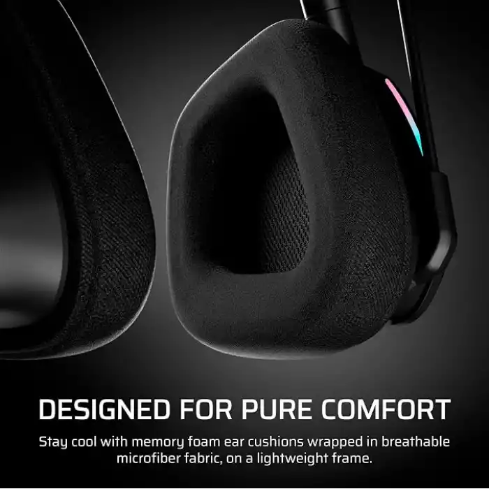 Corsair Void v2 MAX Wireless Gaming Headset for PC, PS5, PS4, Switch, Mobile - Simultaneous 2.4GHz+Bluetooth, Dolby Atmos, Sonarworks SoundID, 70Hr Battery, Fast Charging, Clear Microphone - Carbon