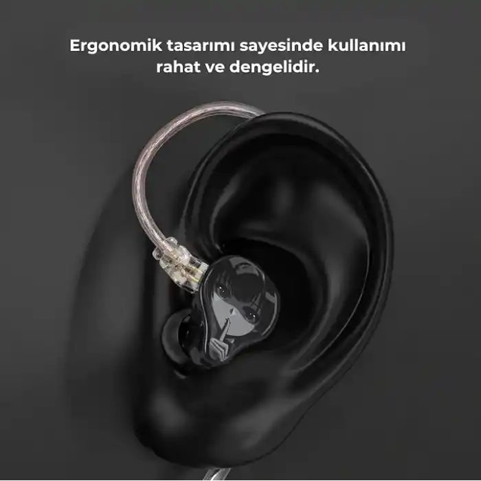 Klasse Feel IEM Kulaklık, Kulak İçi Gaming In-Ear Headphone (Feel [3.5mm] [Mikrofonlu])
