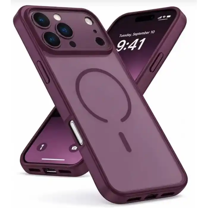 MagSafe Uyumlu iphone 18 promax Kılıf Burgundy Cherry (iPhone 18 Pro Max)