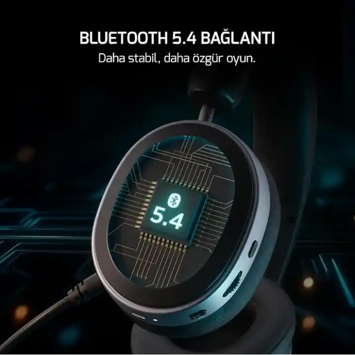 GamePower Ultima Wireless 7.1 Surround 2000 mAh Gaming (Oyuncu) Kulaklık (Yazılım Destekli) (Siyah)