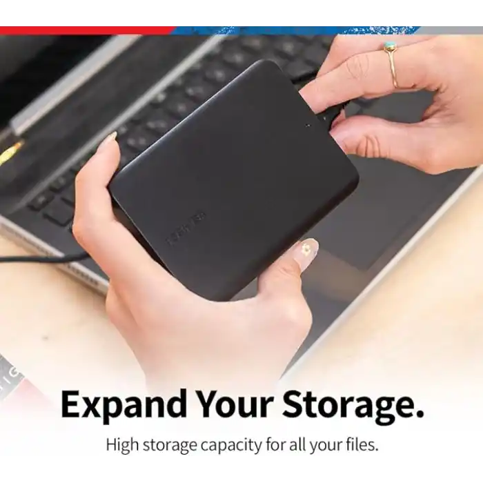 Toshiba Canvio Basics 2TB Taşınabilir Harici Sabit Sürücü USB 3.0, Siyah - HDTB520XK3AA