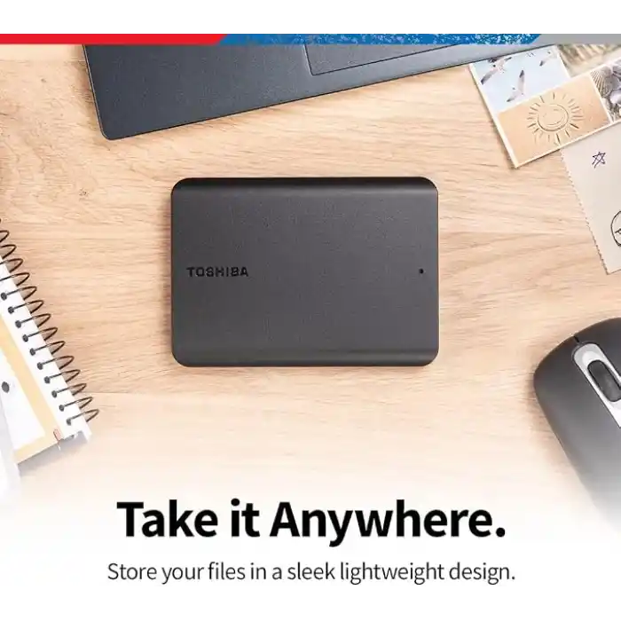 Toshiba Canvio Basics 2TB Taşınabilir Harici Sabit Sürücü USB 3.0, Siyah - HDTB520XK3AA